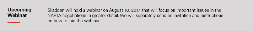Upcoming Webinar what to expect from nafta renegotiations